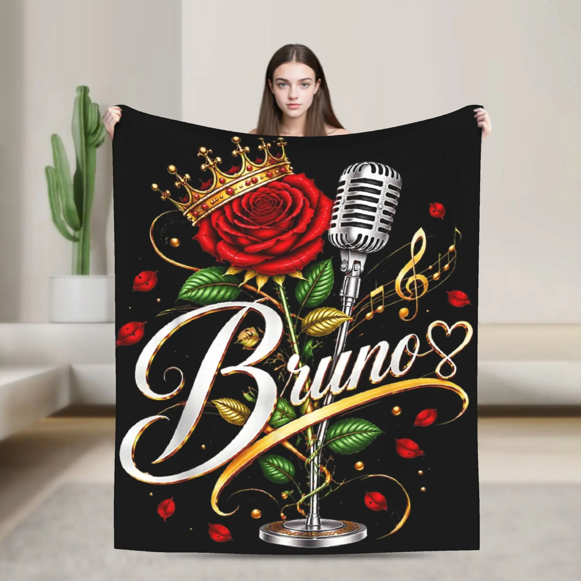 Bruno Mars Romantic Tour 2026 Blanket Multiple Sizes Cozy and Lightweight  Throw Blankets for Sofa Couch and Bed