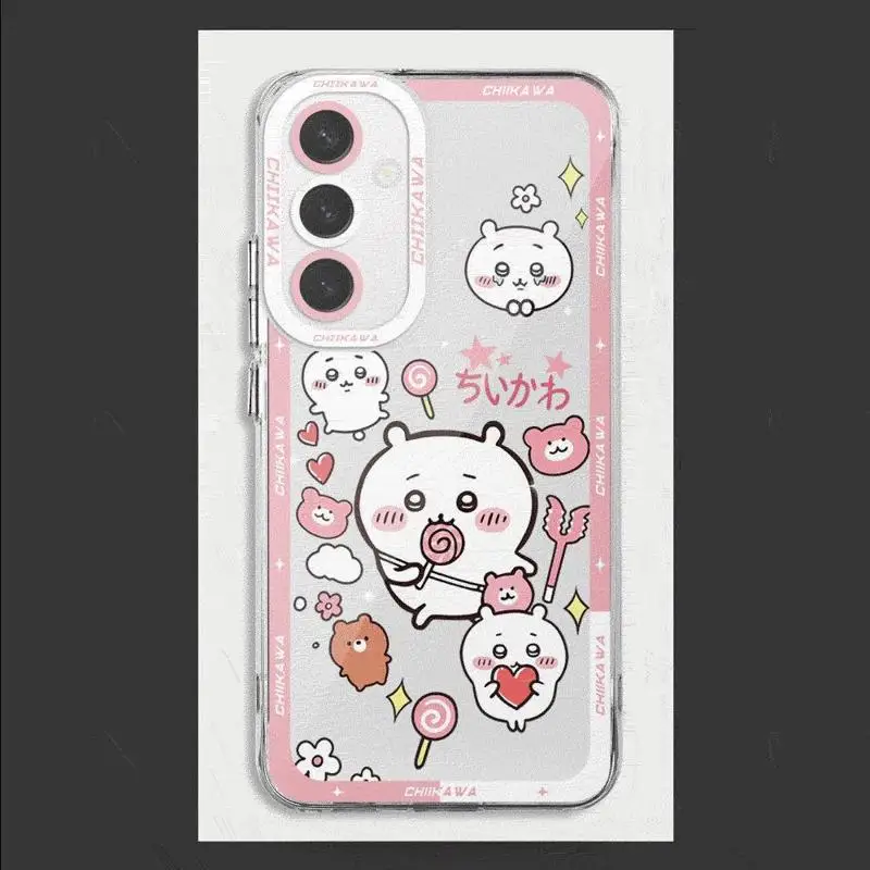 Japan Comics Cute Chiikawas Case for Samsung Galaxy A35 A55A53 A54 A73 A34 A33 A25 A24 A13 A14 A15 5G Transparent Soft