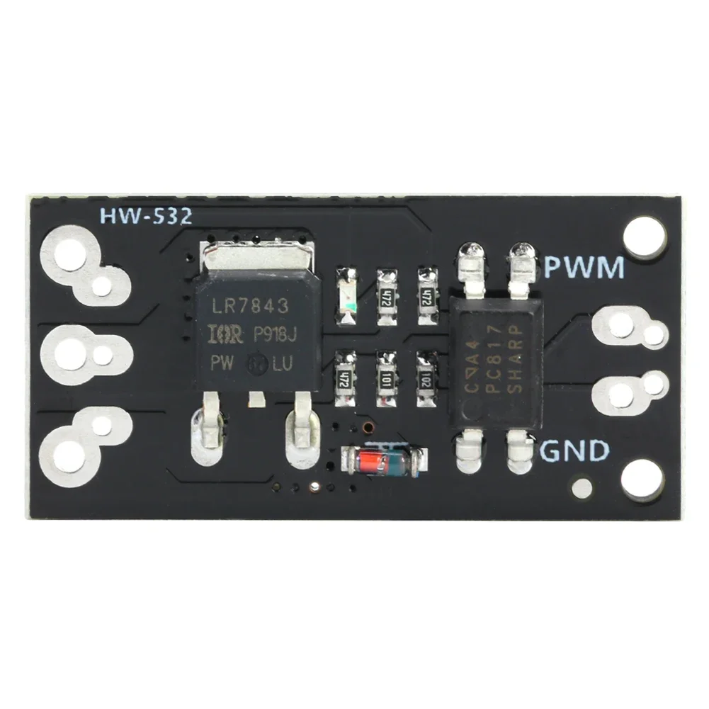 10-1PC LR7843 Modul MOSFET Terisolasi MOS Tube FET Pengganti Relay Board DC5-30V HW-532B Kontrol Start Stop Motor Modul FET