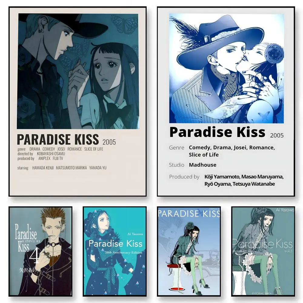 Manga Paradise Kiss Poster  Character Print Japanese Graphic Streaming Film Style Wall Artwork Bedroom Decor