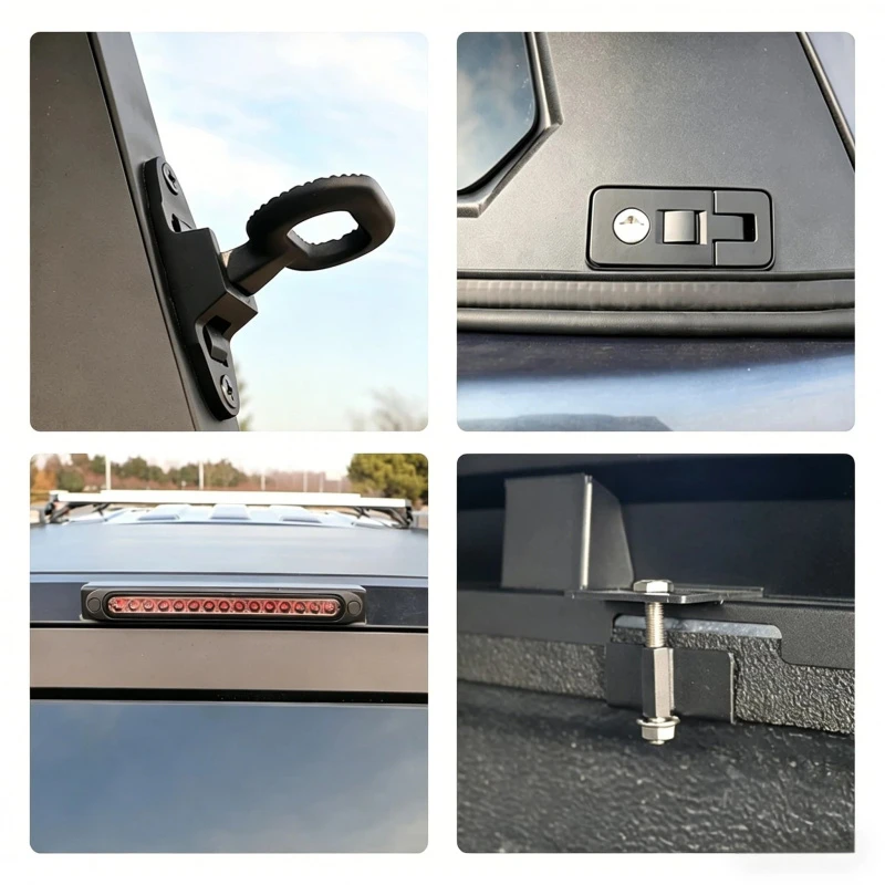 Weatherproof Durable Aluminum Alloy Pickup Hardtop Canopy Truck Bed Cover Vehicle Cargo Accessories