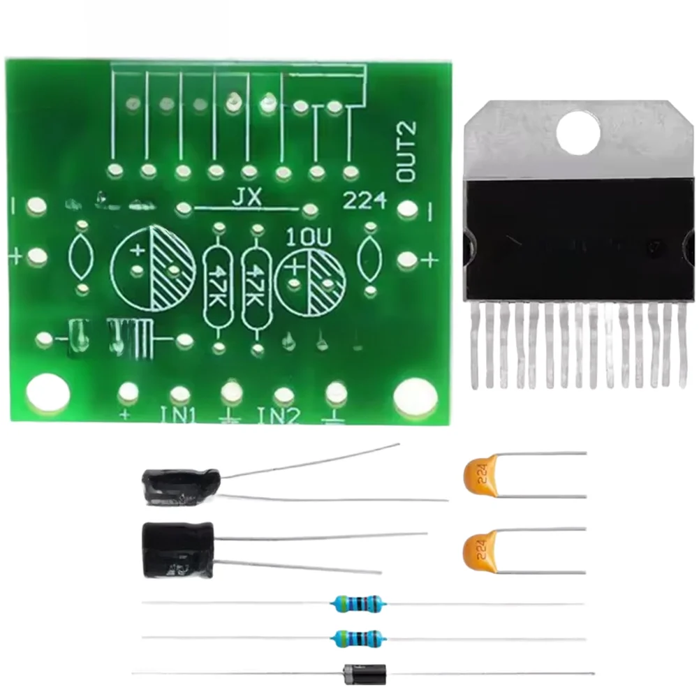 

TDA7297 Dual Channel Audio Board 15W+15W Output 12V DC Power Supply for DIY Sound and 4-8 Ohm Speaker Compatibility