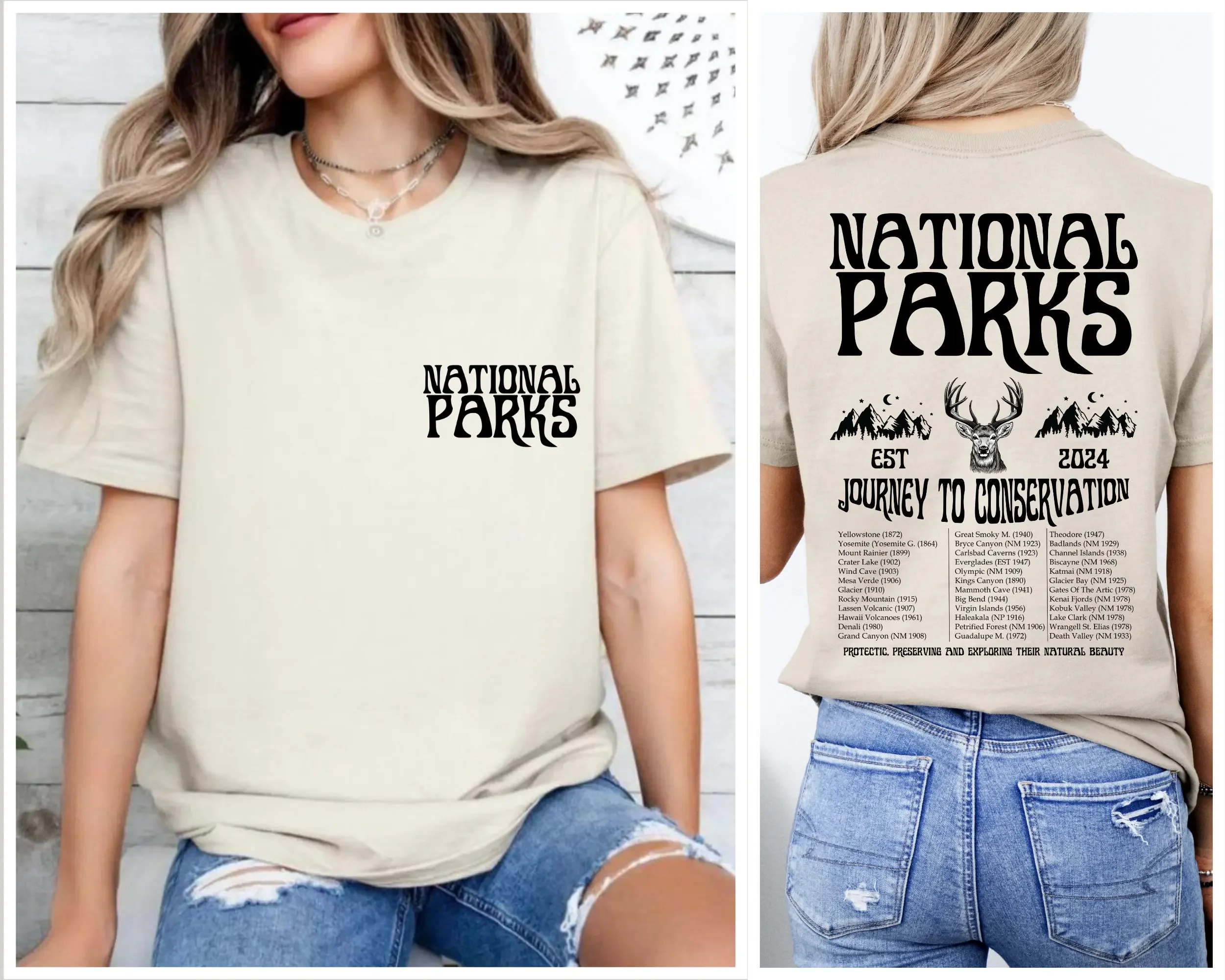 National Parks T Shirt Us Park S Camping Nature Lover Mountain Hiking Yosemite Outdoor Yellowstone