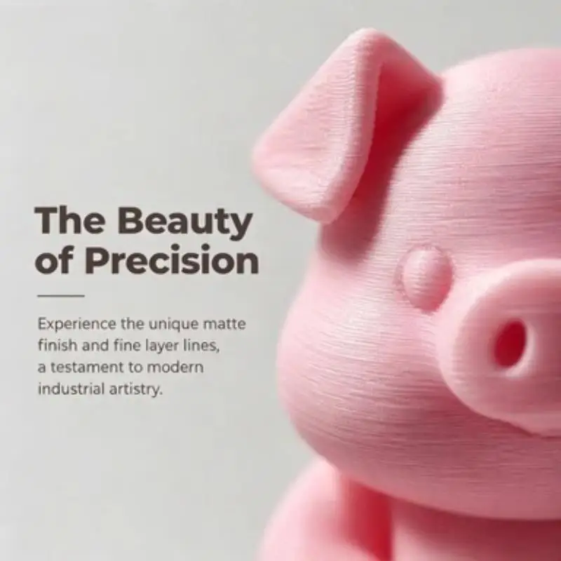 3D Printed Cute Pig Figurine Toilet Sitting Tissue Holding Design Perfect Bathroom Decor Funny Unique Gift