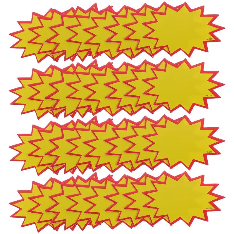 200 шт., рекламные вывески для магазина, рекламные бумажные наклейки для взрыва, рекламные вывески для магазина