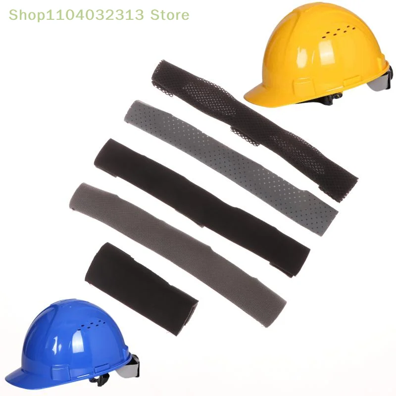 1 Piece Universal Hard Hat Sweatband Black/Grey Antiperspirant Comfort Pad Air Cushioned Helmet Liners with Sponge Tool Comfort