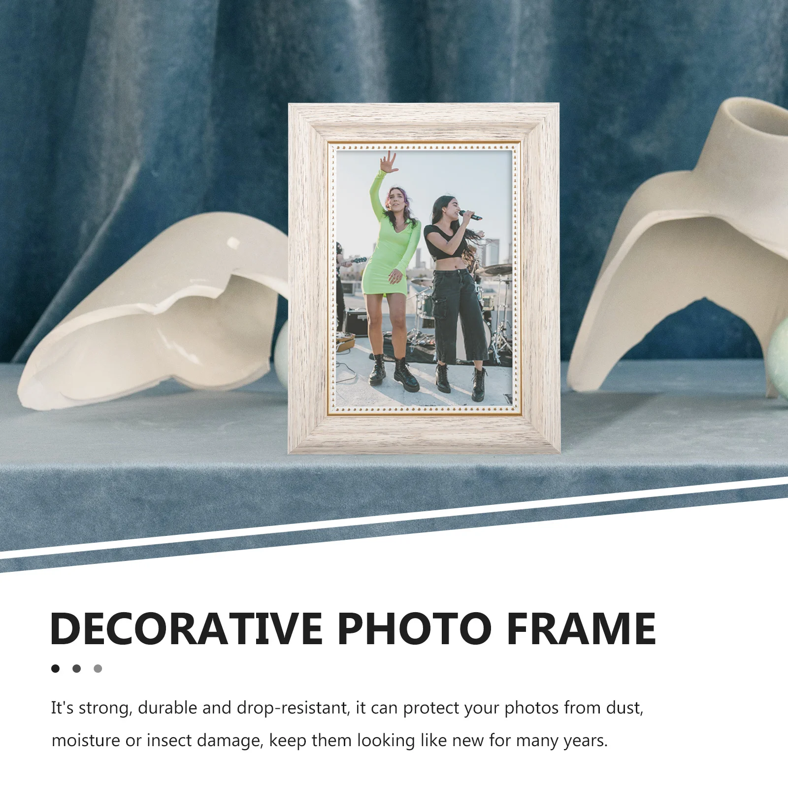 

Vintage Picture Frames Desk Decorative for Resin Exquisite Photo European Style Holder Standing