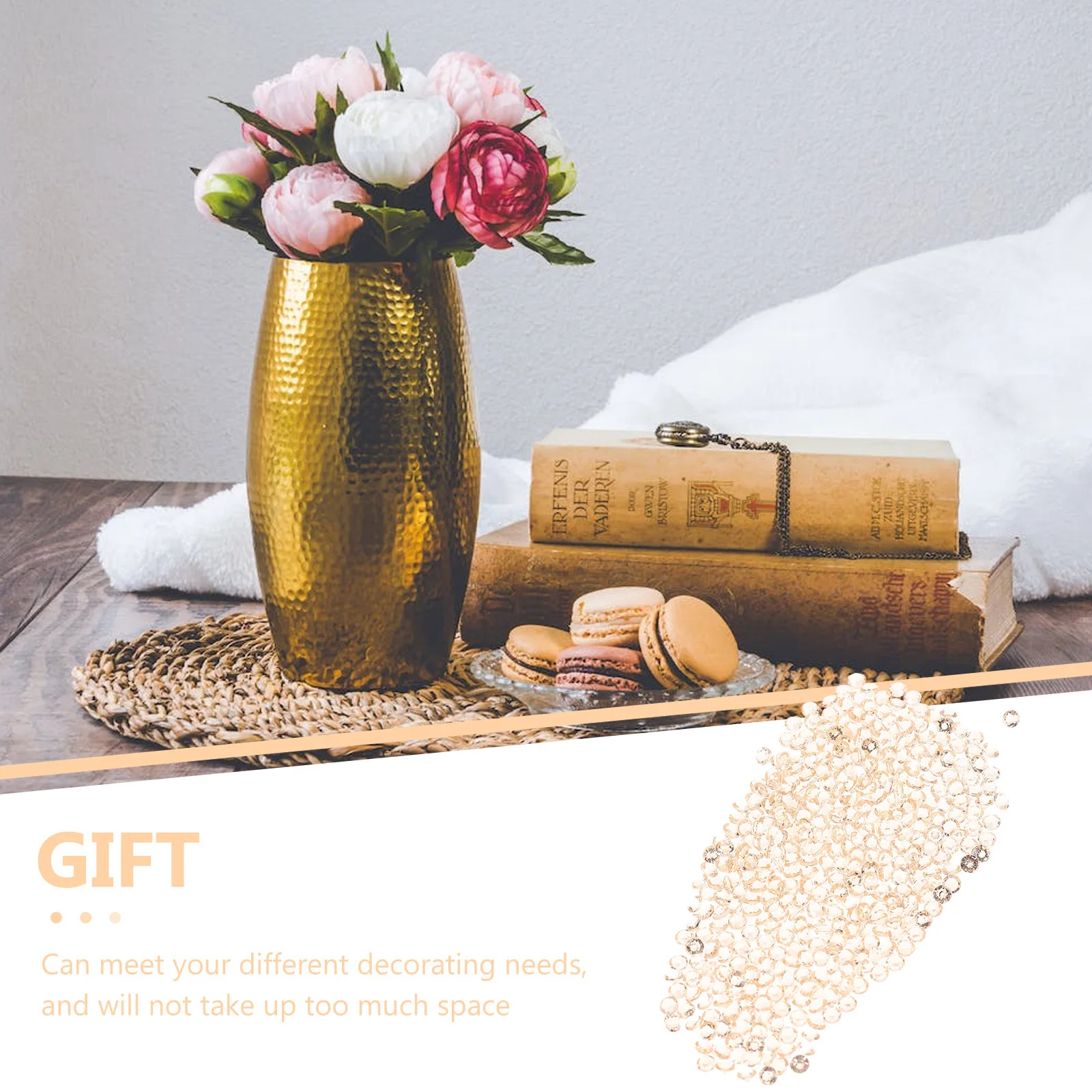 

1 Bag Acrylic Gems Diamond Decorative Fillers for Vase Tabletop DIY Craft Jewelry Display Wedding Party Favor Box Rhinestone