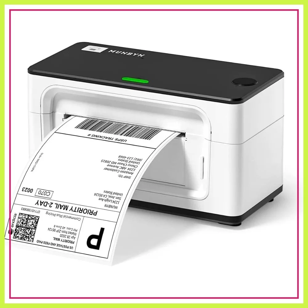 

4x6 Thermal Label Printer for Shipping, USB/USB+Bluetooth, macOS & Windows Compatible