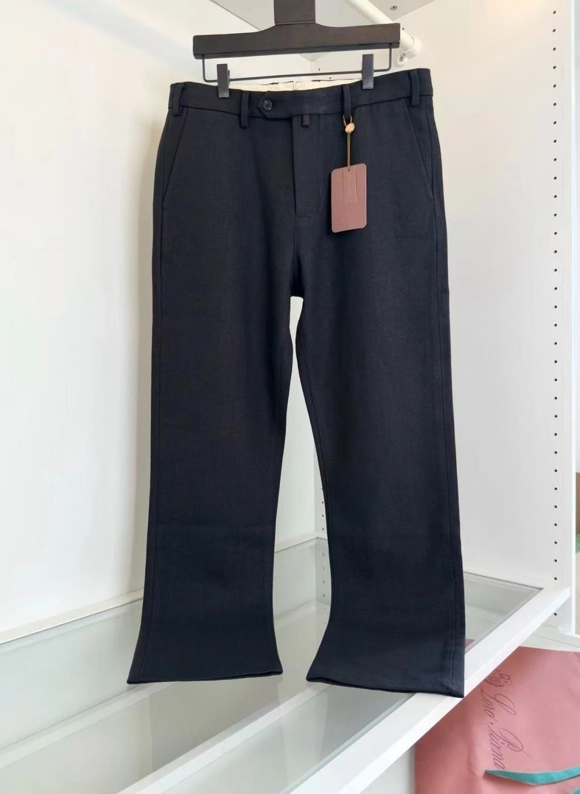 LP 25aw Italian linen straight slacks