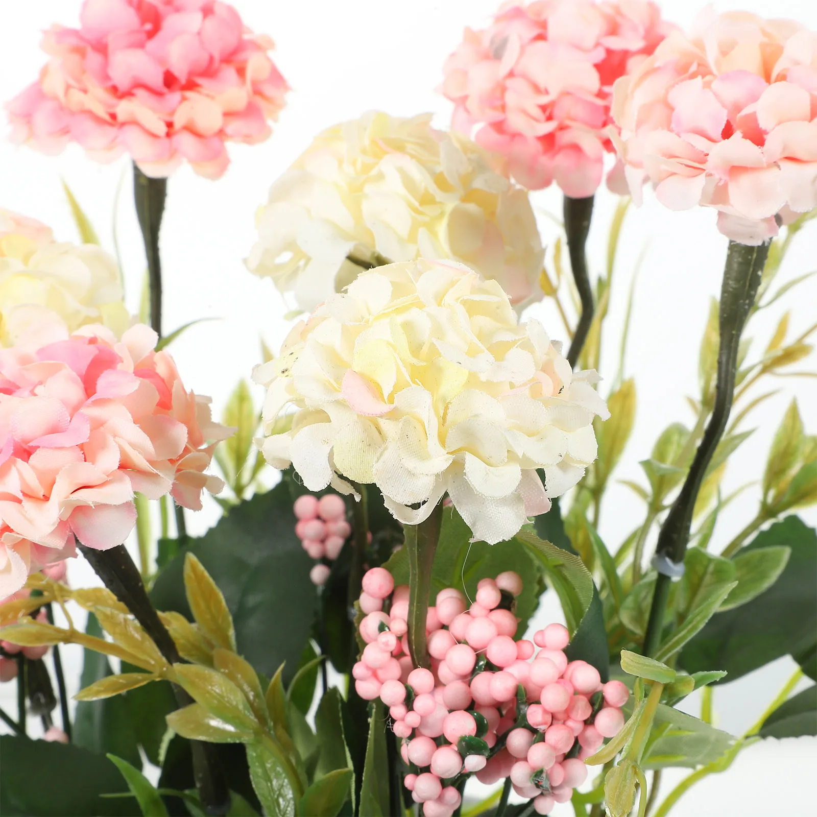 

Simulated Plant Ornaments Artificial Potted Plants Fake Bonsai Flowers Ball Chrysanthemum Silk