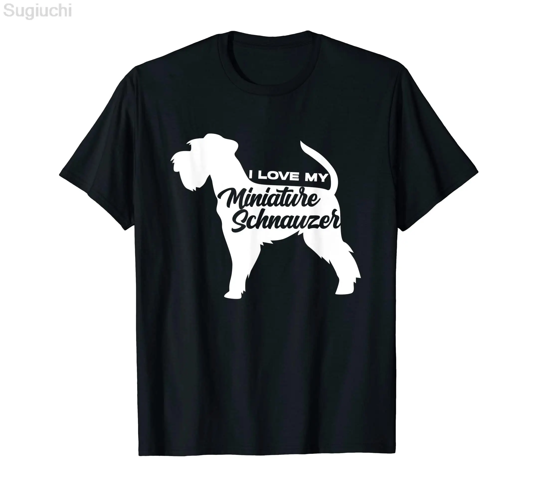 MINIATURE SCHNAUZER The DogFather Dog Lover T-Shirt 100% Cotton Men Women Unisex Hip Hop T Shirts For Gift Size XS-5XL