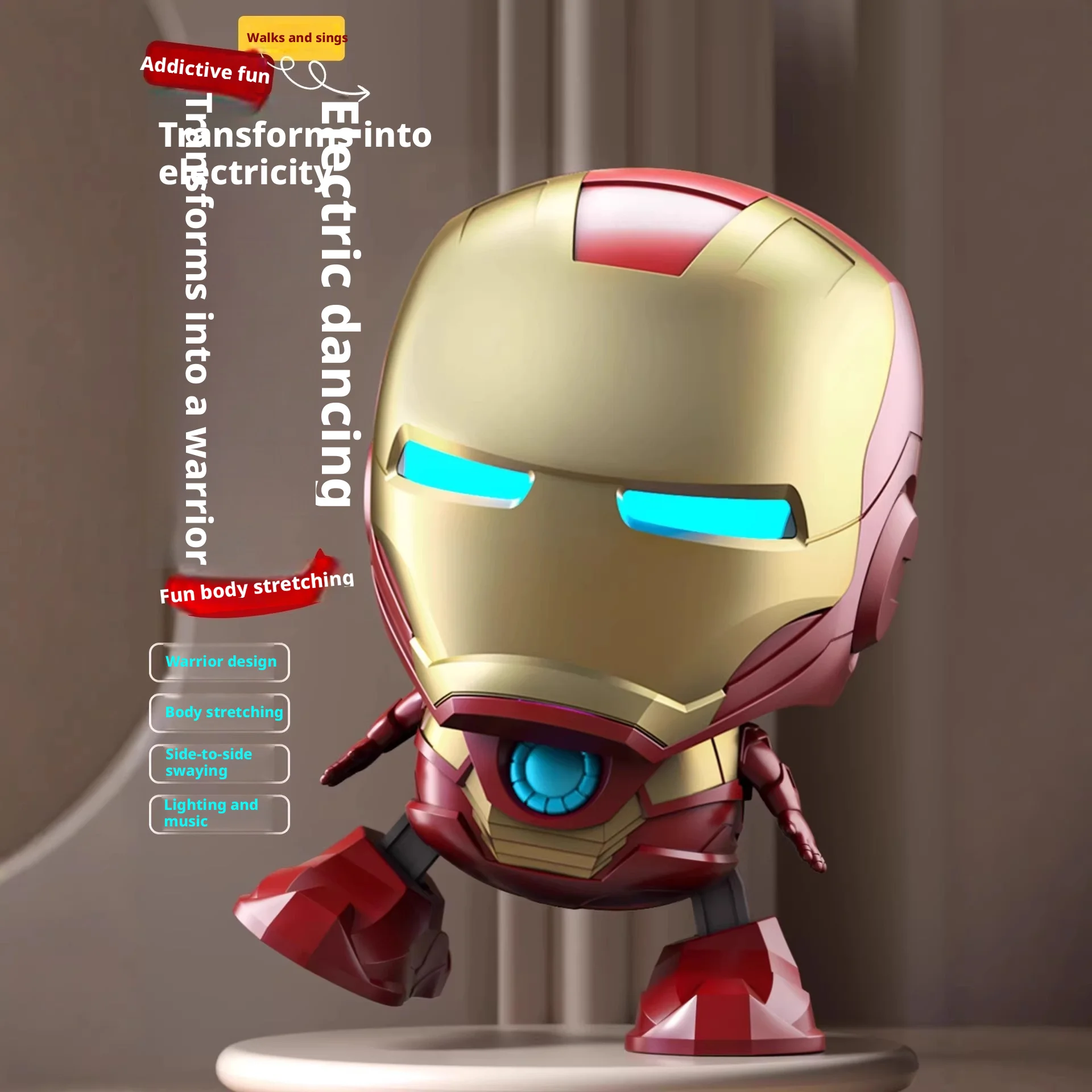 Nuevo Robot Bailarín Eléctrico 2026 con Luces LED - Figura de Acción Cantante y Bailarina para Niños, Regalo de Navidad