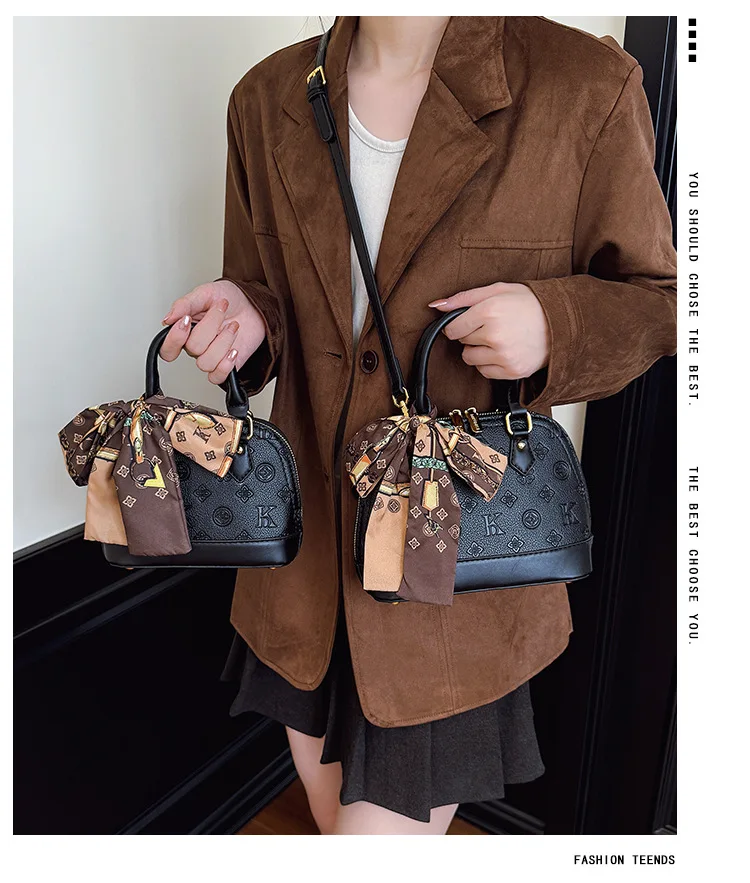 

‌2025 Fall New Shell Shaped Bag - Crossbody/Shoulder/Handheld Purse, PU Leather Mini Bag for Women, Fashionable Gift
