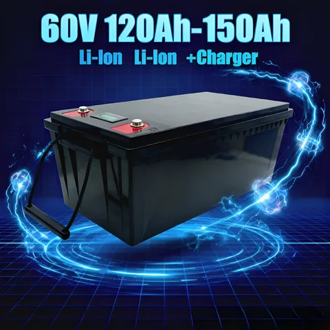 IPX7 방수 60V 150Ah 고용량 리튬이온 배터리 |   내장형 BMS 보호 기능 |   6000W 스쿠터/AGV/데모 고카트에 적합