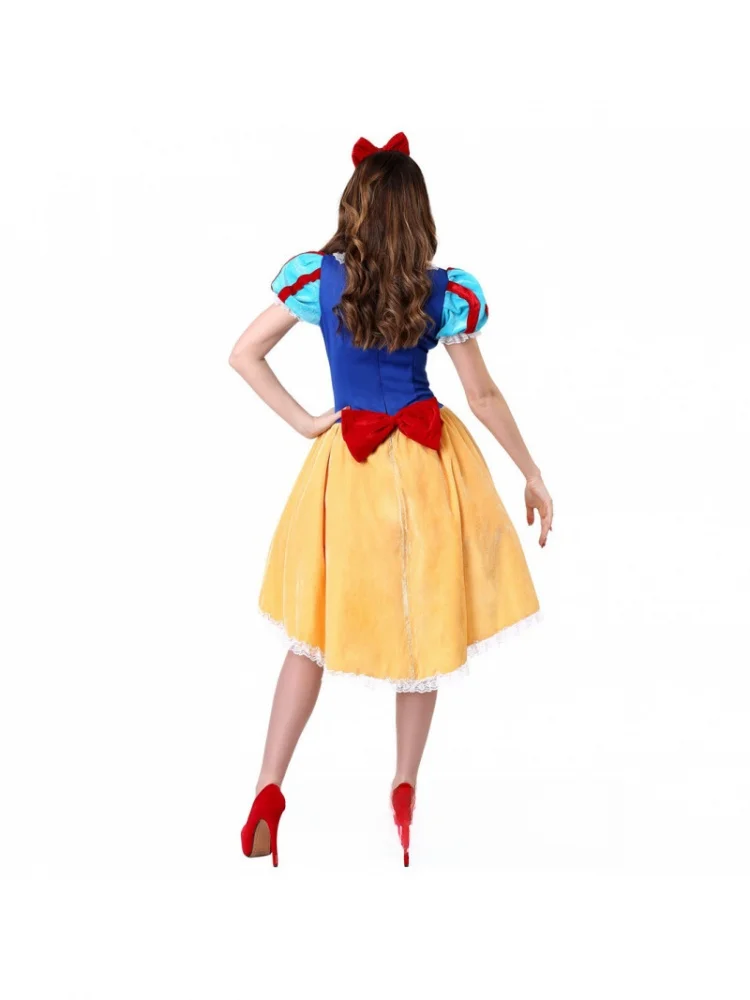 Halloween Par Game orm Princ Sneeuwwitje Kostuum Koningin Rollenspel Prestatiekleding Katoen Traditioneel Chinees Dr