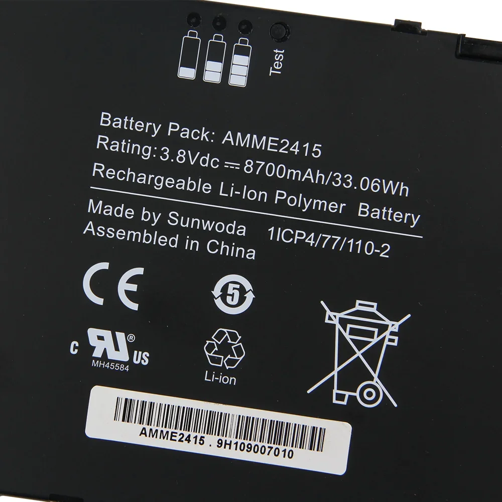 بطارية بديلة AMME2415 8700mAh لبطاريات زيبرا ET55 ET50 1ICP4/77/110-2 عالية الجودة #5