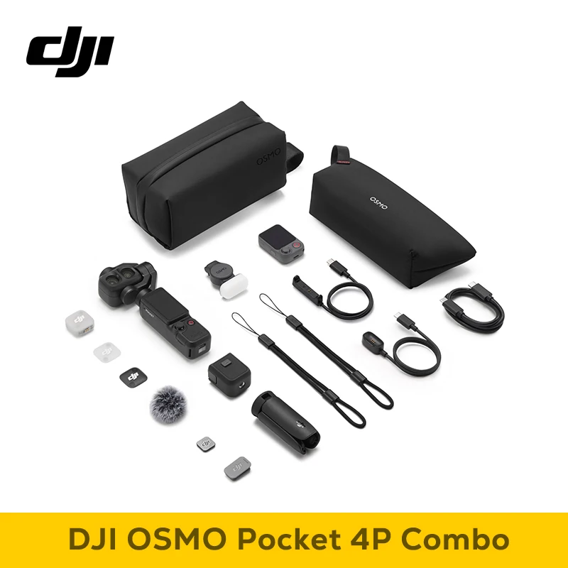 【LOCAL+】DJI Osmo Pocket 4P Dual-Camera Gimbal, 1-inch CMOS 17-Stop Dynamisch Bereik, 4K/240fps Slow-Mo, 103GB Opslag, Vlogging Camera Osmo Pocket 4P
