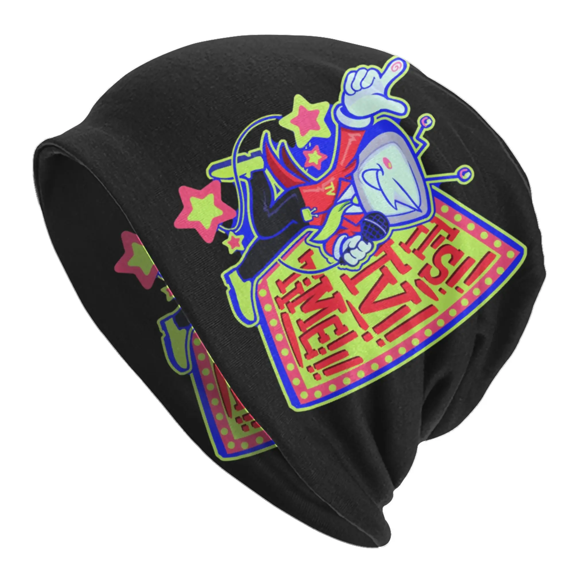It's TV Time Computer Game D-Deltarune Bonnet Hat Knit Hats Men Women Hip Hop Unisex Adult  Warm Winter Skullies Beanies Caps