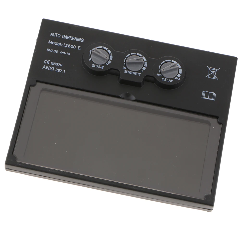 

Солнечная автоматически затемняющаяся сварочная линза DIN9-DIN13 с жидкокристаллическим ИК-фильтром для сварочного шлема, защита для работы