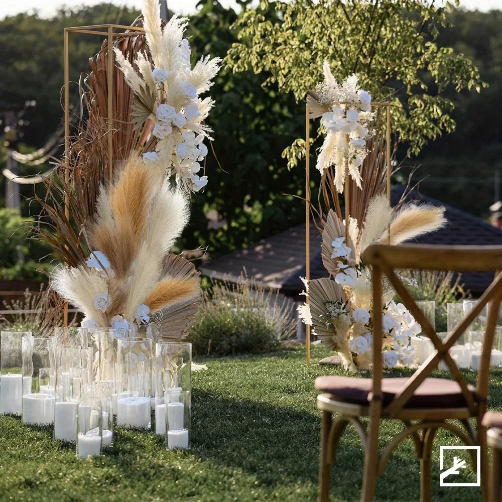 10 Stück künstliches Pampasgras, Dekorationsblumen, künstliche Pflanze, Schilf für DIY-Blumenarrangements, Tischdekoration, Hochzeit, Weihnachtsdekoration – Detail 5