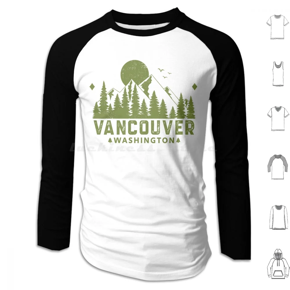 Vancouver Washington Mountain Sight Hoodies Long Sleeve Home Spirit Washington Vancouver Washington Mountain Vancouver