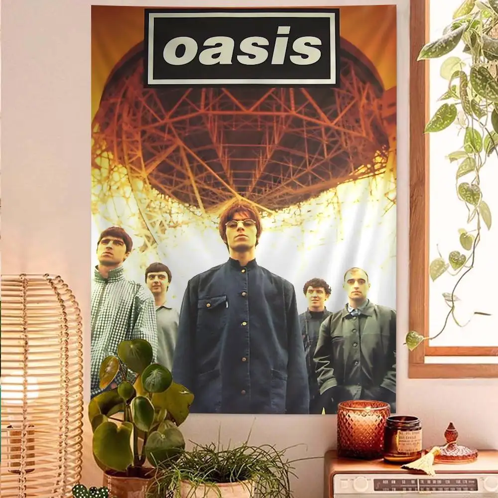 Popular Classic O-oasis Band Colorful Tapestry Wall Hanging Cheap Hippie Wall Hanging Bohemian Mandala Hanging Sheets