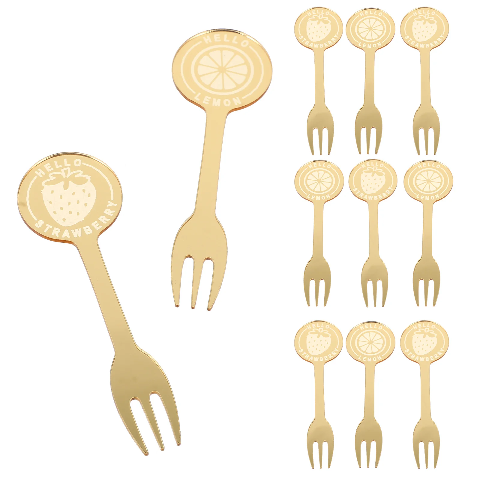 

12 шт. акриловые вилки для фруктов, многофункциональные легкие вилки для еды, вечерние торт, десерт, выбор коктейлей, фруктовые палочки для еды