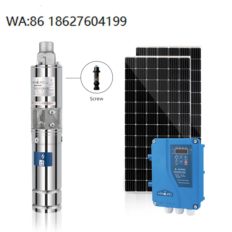 Solar Powered Water Pump Ultra Quiet Brushless Motor Submersible Pond Circulation