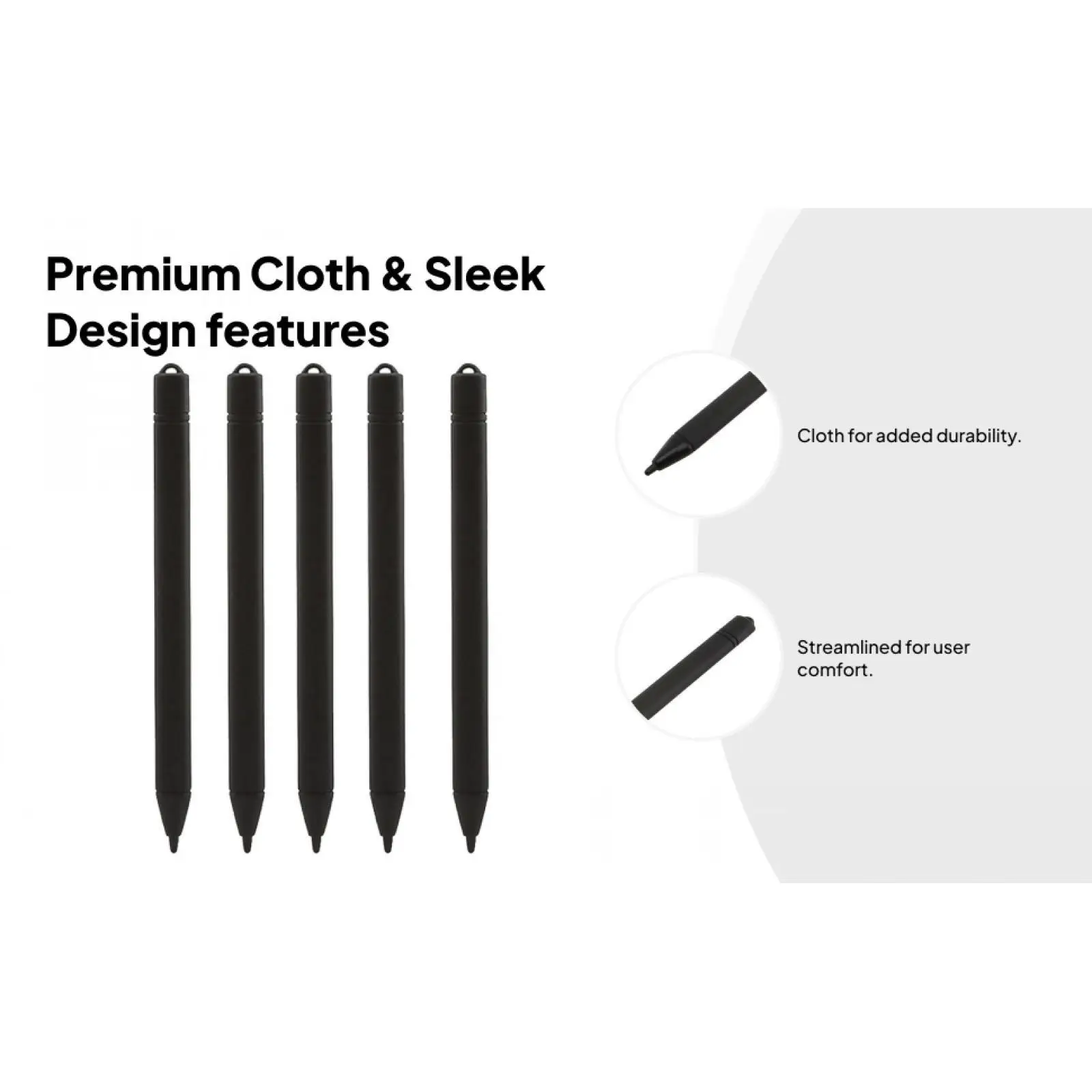 LCD Writing Board Stylus Replacement Plastic Pen Five Pack Creative Drawing Pad Accessory for Educational Notes