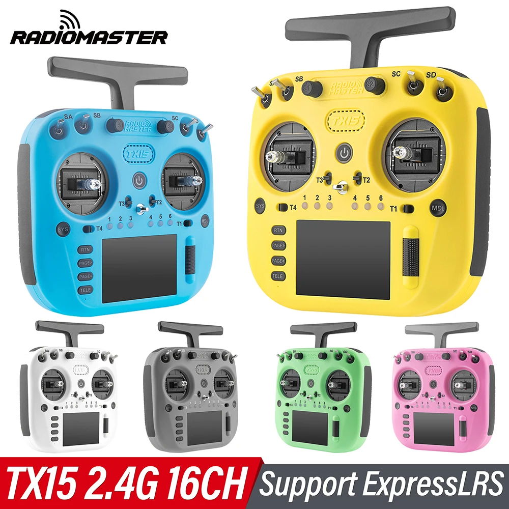

RadioMaster TX15 Radio Controller 16CH ELRS V5.0 Hall 480×320 Resolution Support ExpressLRS