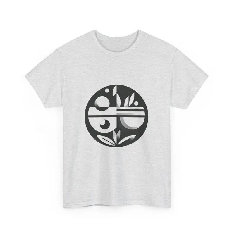 

Minimal Monochrome T Shirt Abstract Nature Design