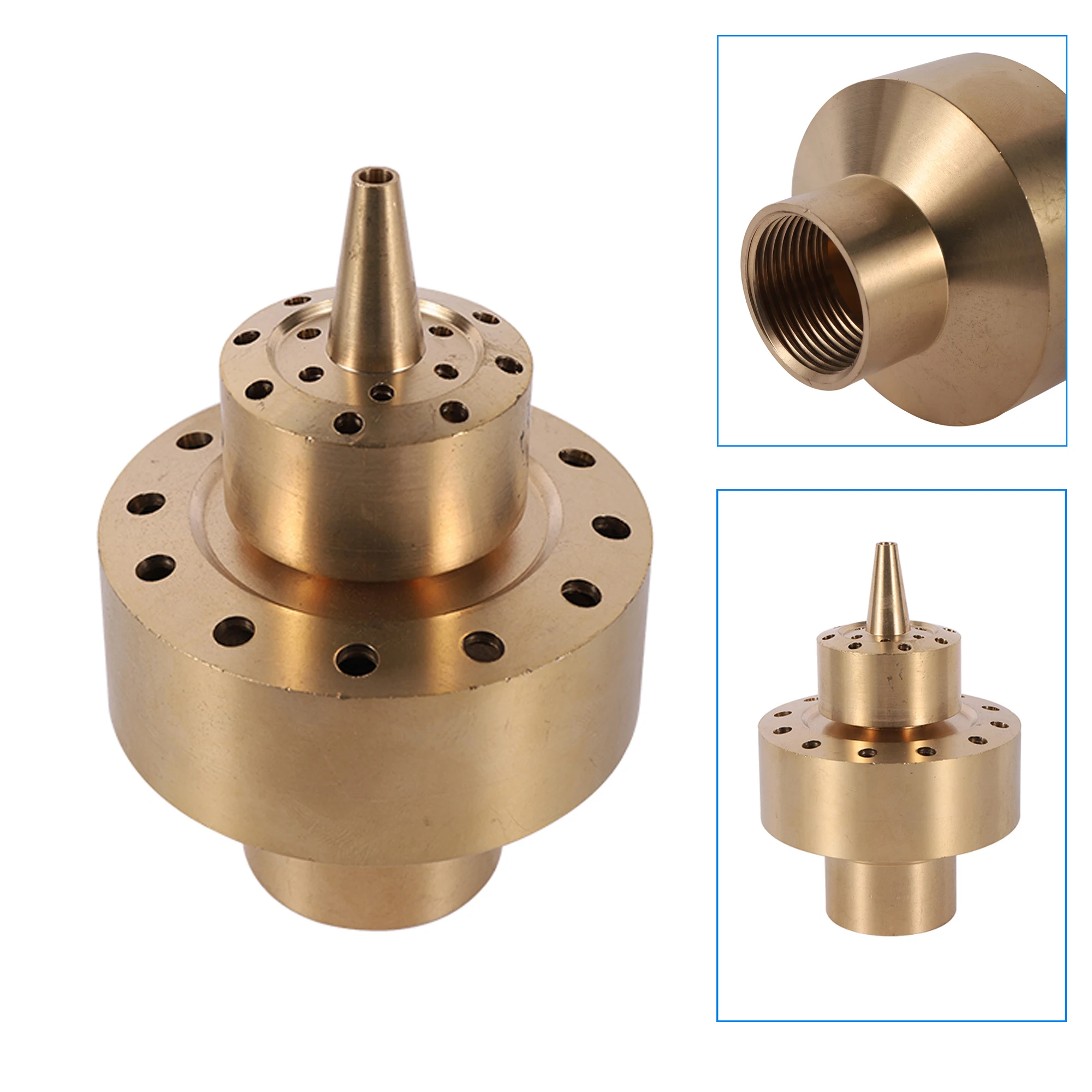 

1 Inch Internal Thread Brass Double-layer Type Fireworks Jet Fountain Nozzles Garden landscape Decorative Sprinklers 1Pc