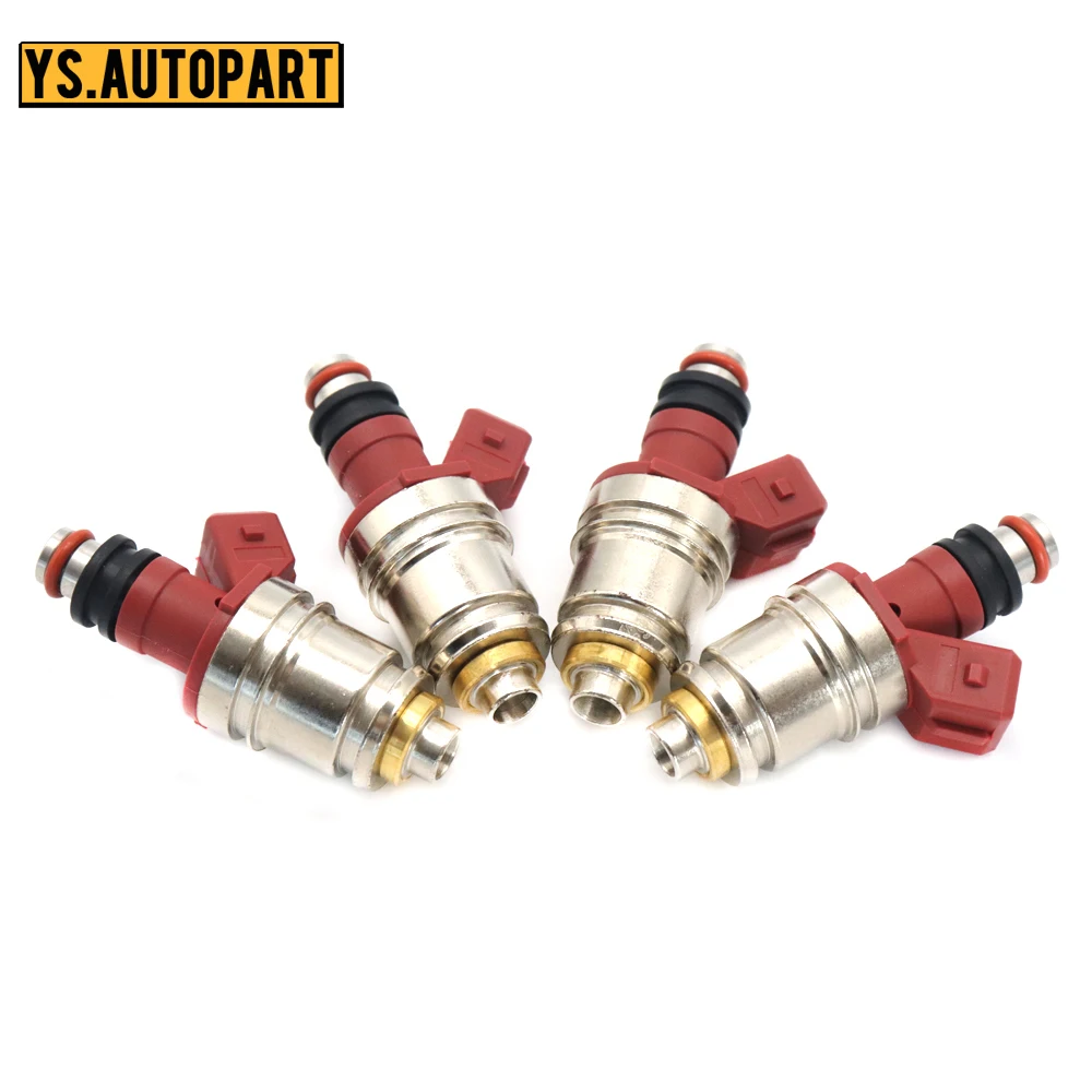 Car 4pcs 16600-86G00 Car Fuel Injector Fit For Nissan Pickup D21 2.4L I4 1990 1991 1992 1993 1994 1995 16600-86G10 JS21-1