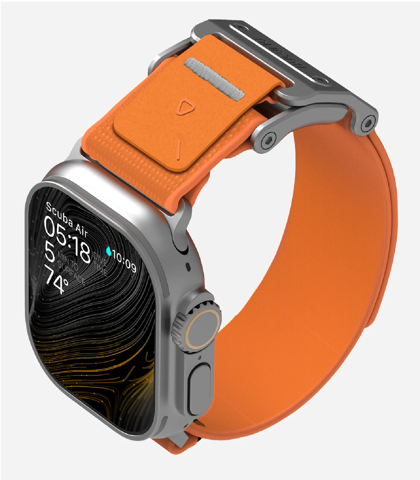 Aulumu A11 Mag-gesp, slanke band, ontworpen voor de Apple Watch Ultra [1/2/3] 49 mm, serie 11/10/9/8/SE2/7/6/SE/5/4/3/2/1, 46 mm/45 mm/44 mm.