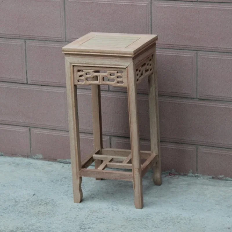 Solid Wood Flower Stand Bonsai Shelf Living Room Chinese Antique Furniture Multi-layer Floor Flower Stand Flower Table