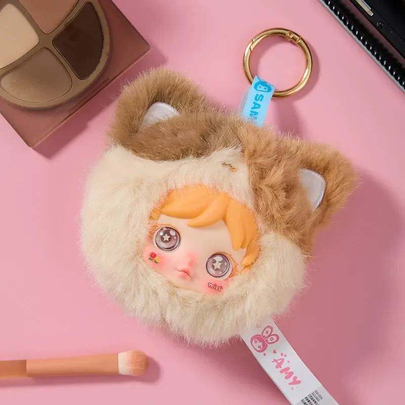 حقيقي ايمي مرآة ماكياج صغيرة سلسلة صندوق أعمى لعبة عصرية لطيف أفخم دمية حقيبة سلسلة مفاتيح هدية سحرية للفتيات والنساء