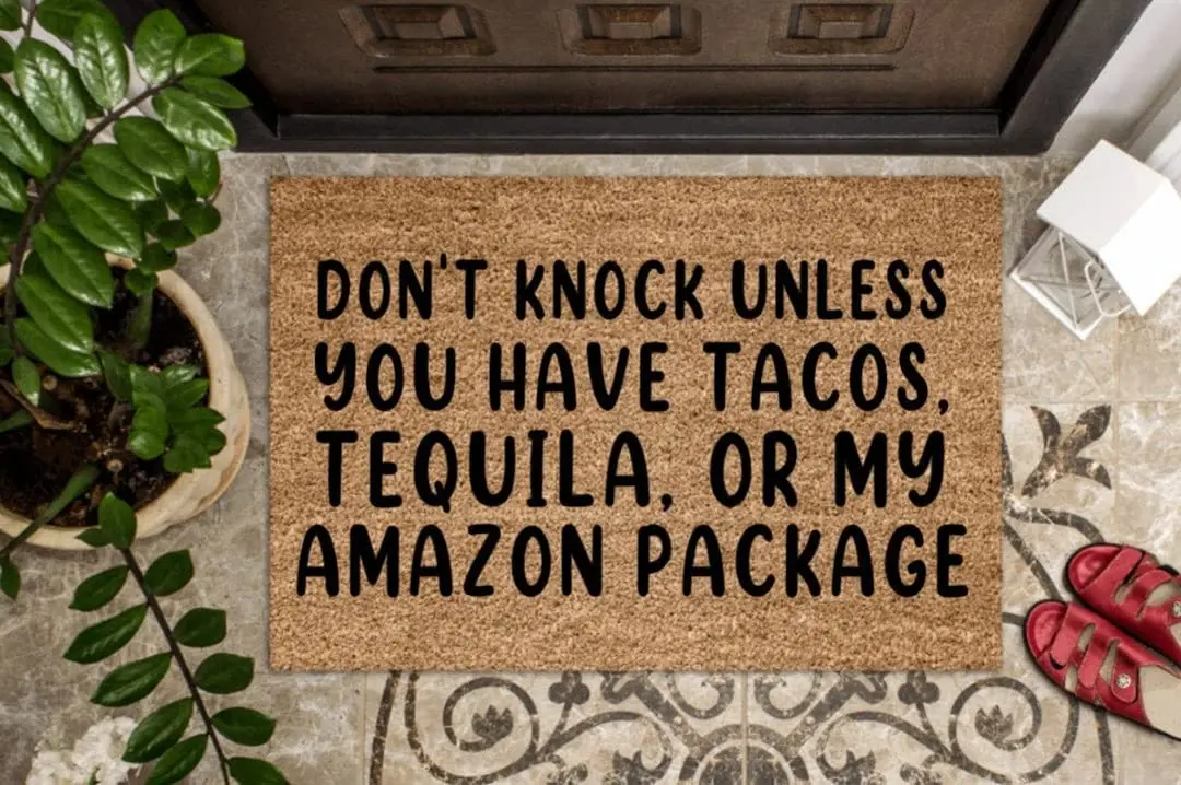 Indoor Floor Mats for Home Entrance Don't Knock Unless Al Mat Funny New Home for Front Outdoor 16X24 Inch Welcome Home Floor