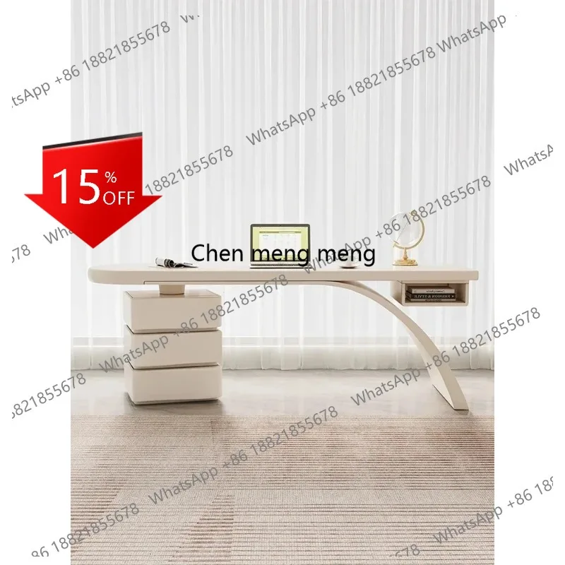 

Компьютерный стол M78 в кремовом стиле, для дома, спальни, рабочего стола, дизайнерский, в стиле лёгкой роскоши, современный, простой.