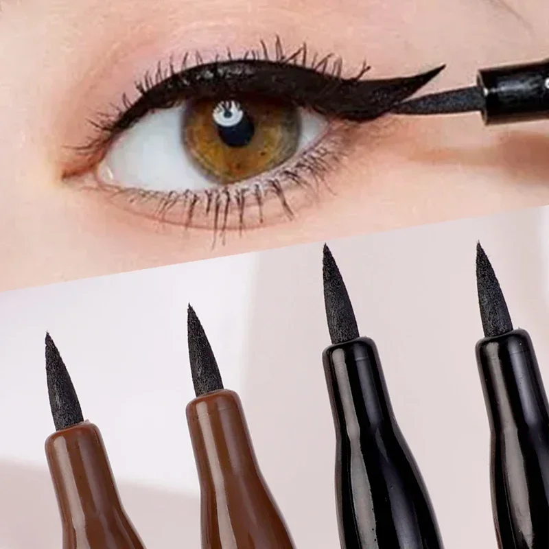 Black Brown Liquid Eyeliner Waterproof Lasting Eye Liner Quick Drying Not Blooming Natural Eyeliner Liquid Pen Cosmetics Tools