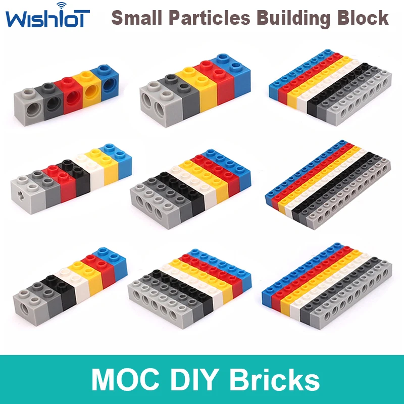 10pcs MOC เทคโนโลยีอิฐ DIY อะไหล่ 6541 3700 32064 32000 3701 Building Block เหมาะสําหรับแบรนด์อนุภาคขนาดเล็กของเล่น