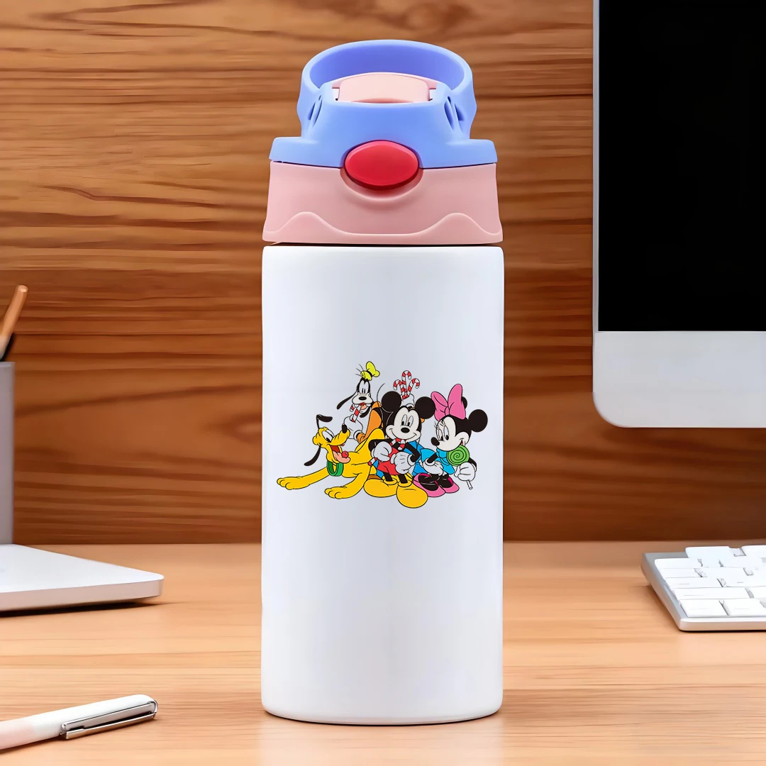 

Disney vacuum cup classic cartoon characters Mickey Mouse Donald Duck Goofy Minnie Mouse design 304 stainless steel cart