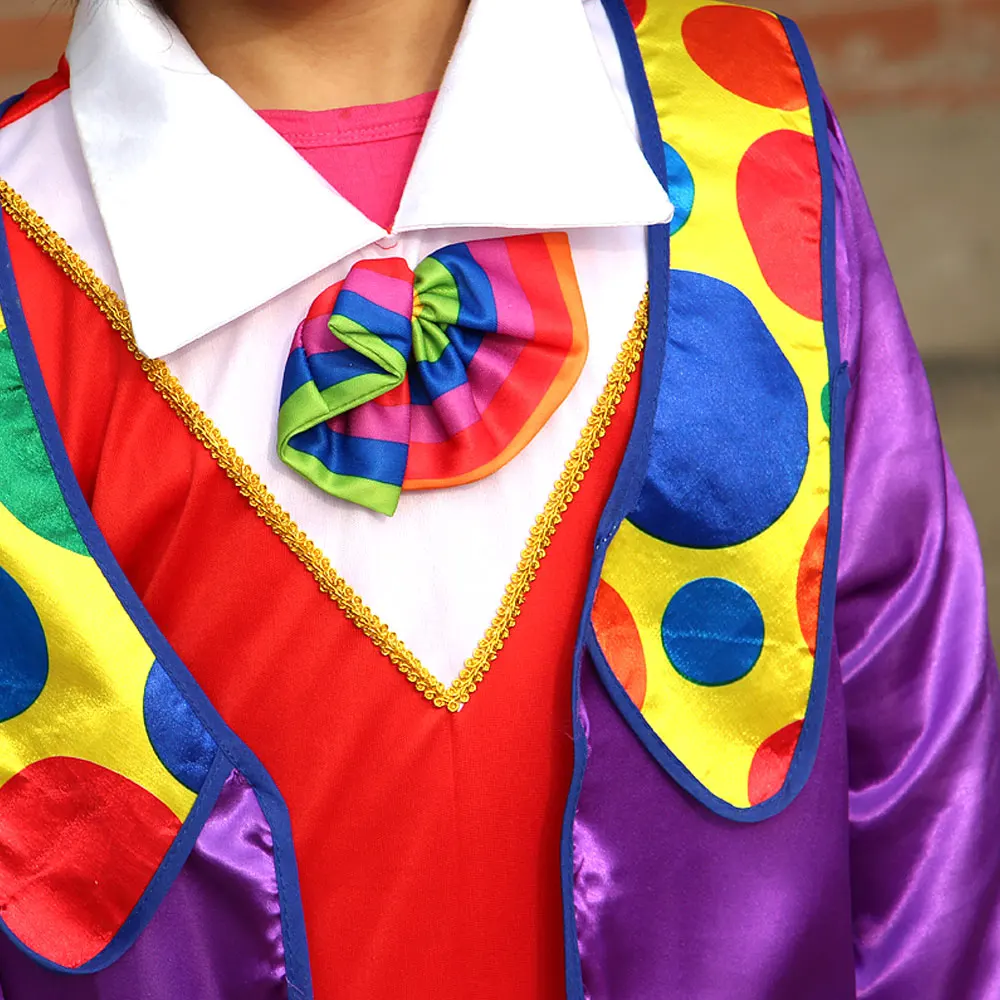 Karneval Zirkus freche Clown Cosplay Kostüme Kinder Neujahr Party Performance Kleidung keine Perücke