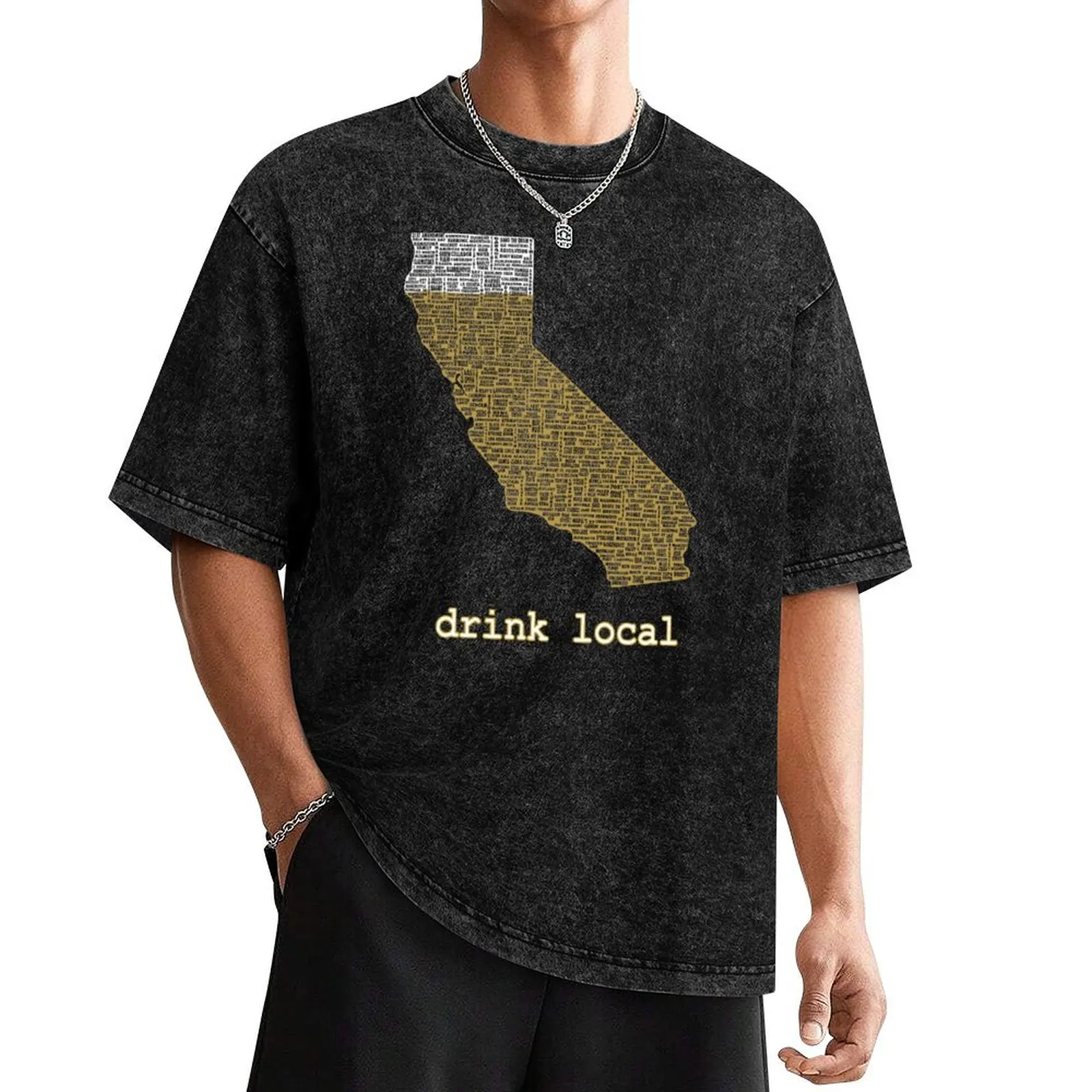 

Drink Local - California Beer T-shirt T-Shirt heavyweights boys whites boys animal print baggy shirts plain black t shirts men
