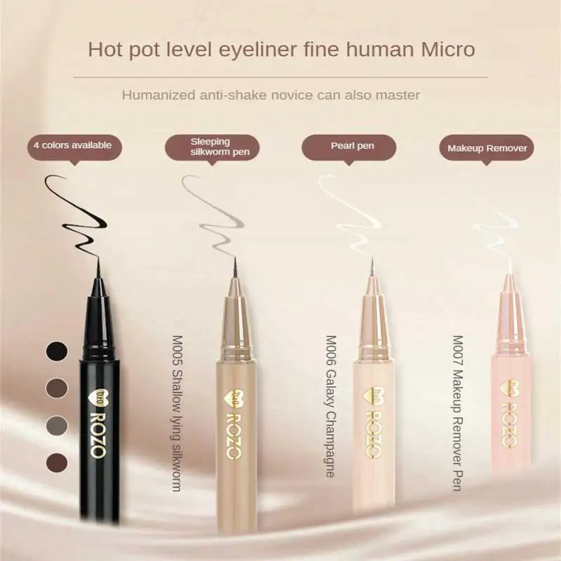 Waterdichte Diamant Glitter champagne Vloeibare Eyeliner Oogschaduw Make-up Zwart Bruin Eyeliner Pen Eye Beauty Party Makeup Tools