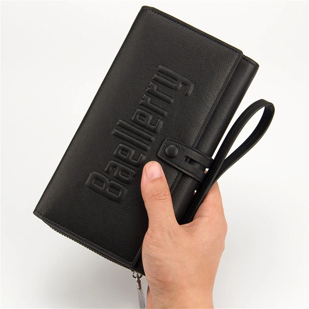 2024 Baellerry Men Wallets Business Long Zipper Large Capacity Quality Male Purse With Card Holder Multi-function Wallet For Men