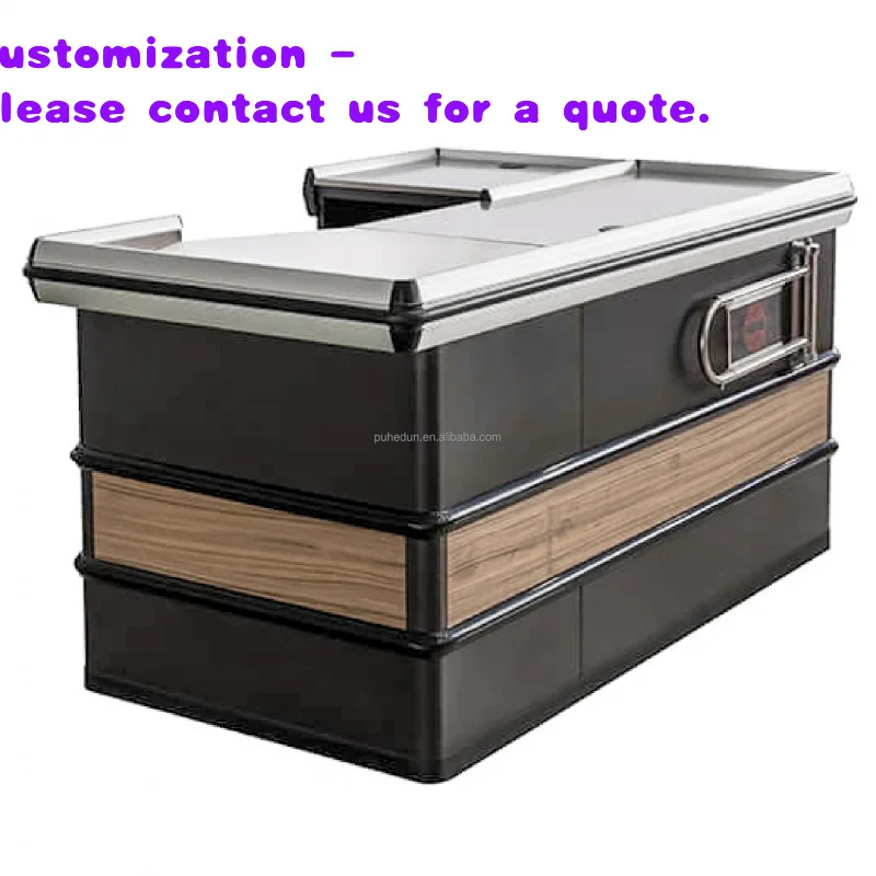 

Современные стальные и деревянные кассовые стойки для розничной торговли, подходящие для супермаркетов и крупных магазинов, по акции.