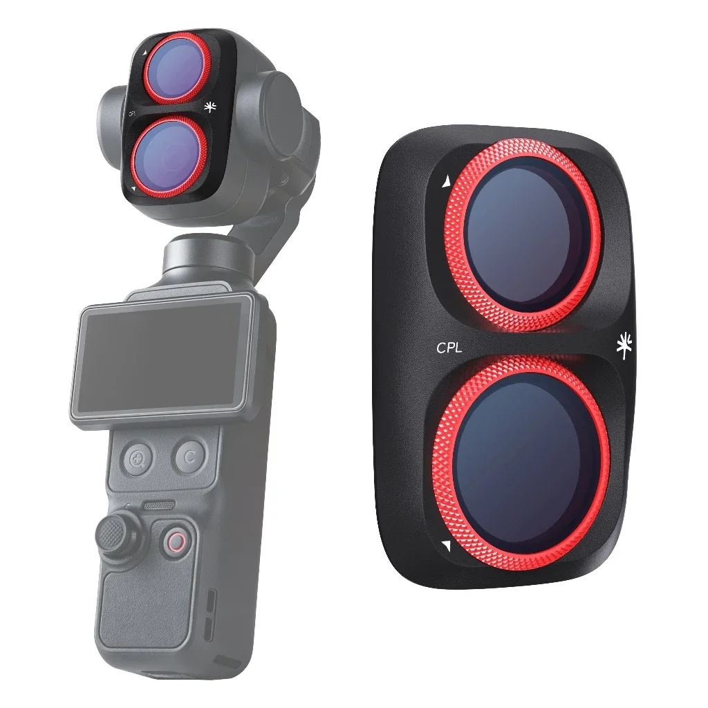 PGYTECH OSMO POCKET 4P - CPL-filter/VND-filter (3 tot 7-stappen)/ND-set (ND 8 16 64 256)/Black Mist 1/4-filter