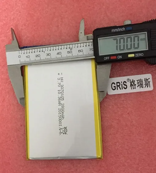 Novo N707 3070105   sete arco-íris E708 Tablet PC 3G OZing N717S 3.7V bateria de polímero de lítio Pro recarregável Li-ion Cell