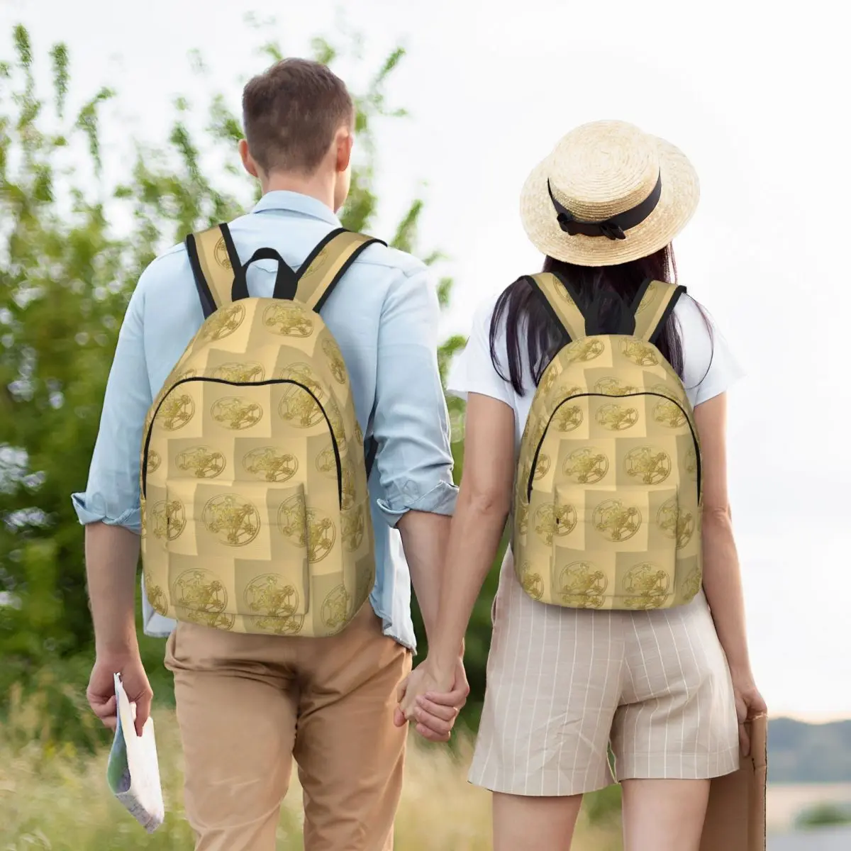 Metatron Cube Sacred Mandala Healing Amulet Backpack Hot Sale Daypack Boys Girls BookBag School Bag Shoulder Bags for Men Women